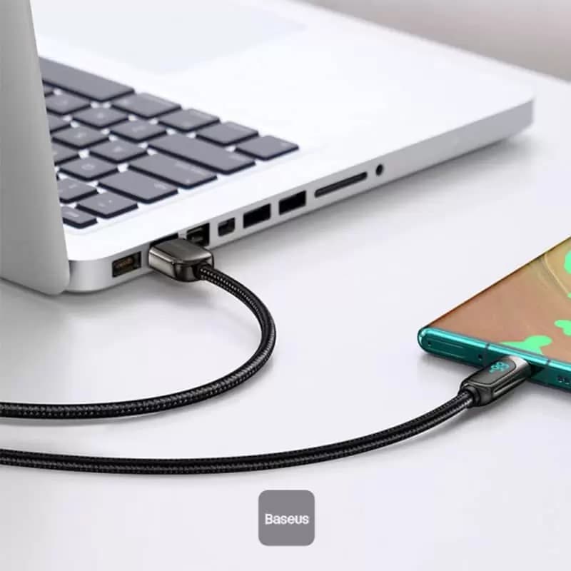 کابل تایپ سی فست شارژ باسئوس مدل CASX02010 6A 66W به طول ۲ متر اصل — تصویر ۷