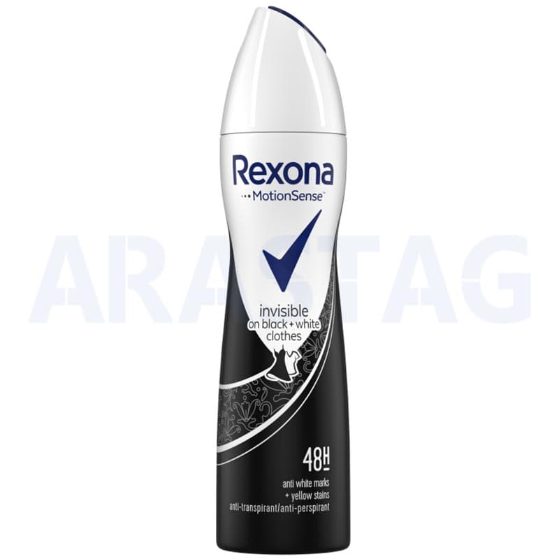 اسپری ضد تعریق زنانه رکسونا ایتالیایی مدل اینویزیبل REXONA Invisible حجم 200 میلی
