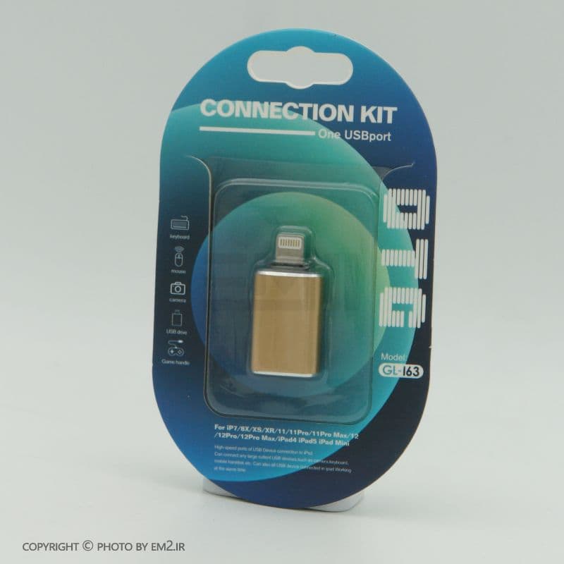 رابط OTG آیفون مدل GL-163 — تصویر ۳