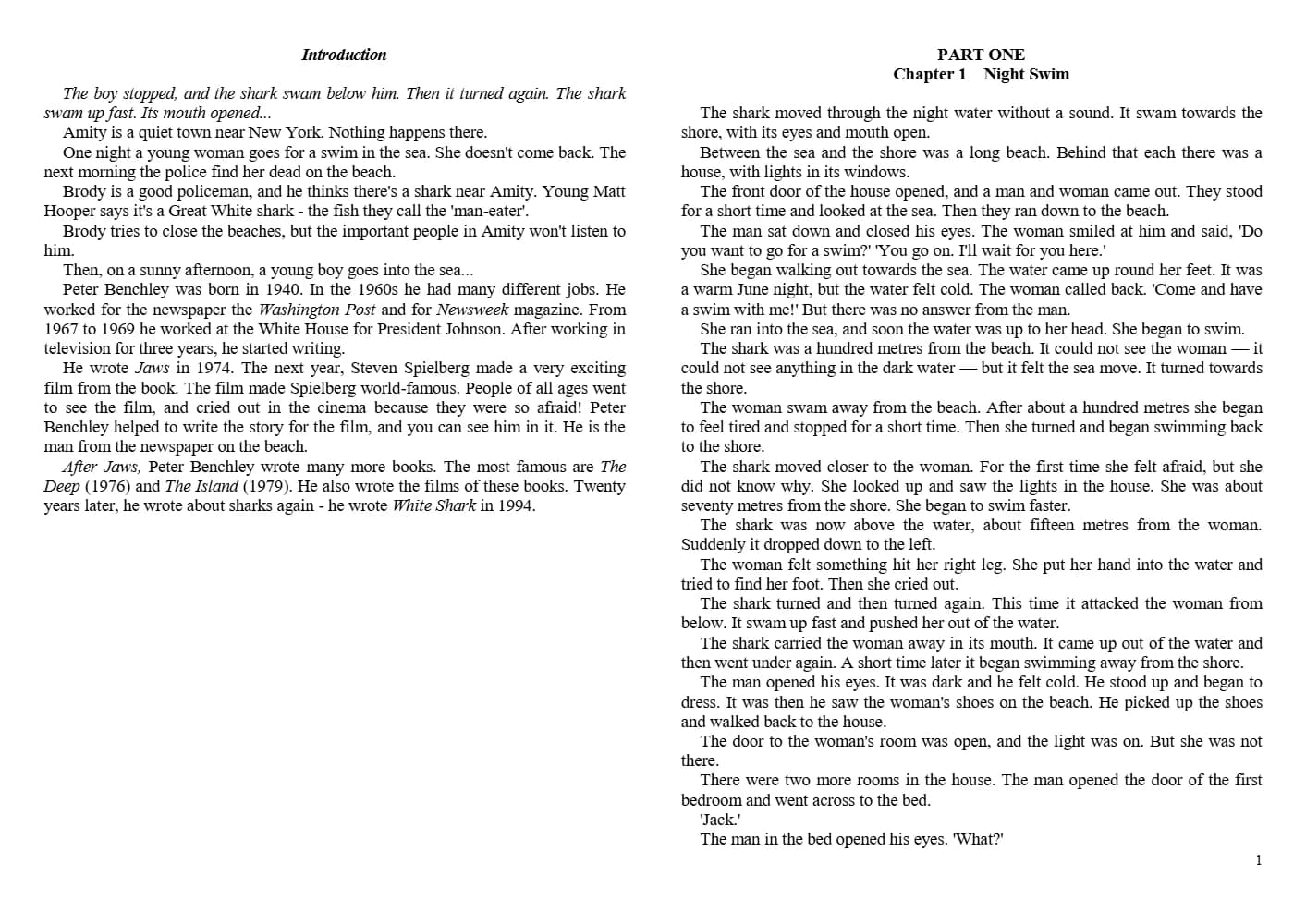 تاب Peter Benchley – Jaws (کتاب کوسه اثر پیتر بنچلی) نسخه انگلیسی PDF | پیتر بنچلی