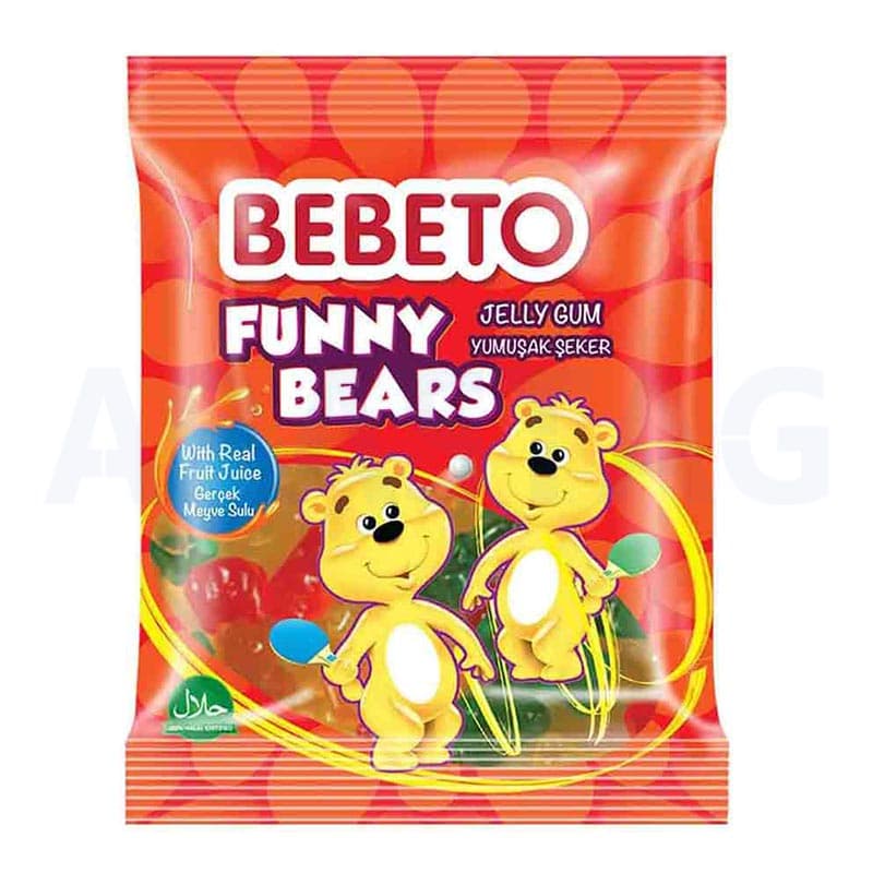 پاستیل خرسی ببتو BEBETO وزن 80 گرمی