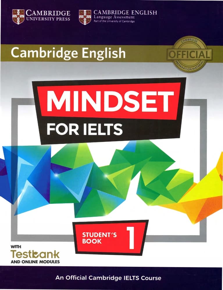 کتاب Mindset for IELTS Level 1 Student’s Book (کتاب دانش‌آموز Mindset برای آیلتس، سطح ۱) نسخه انگلیسی PDF | هیئت نویسندگان دانشگاه کمبریج