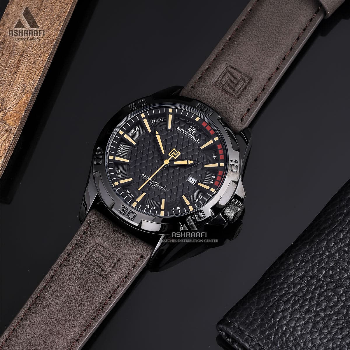 ساعت نیوی فورس بند چرمی Naviforce NF8023BK — تصویر ۶