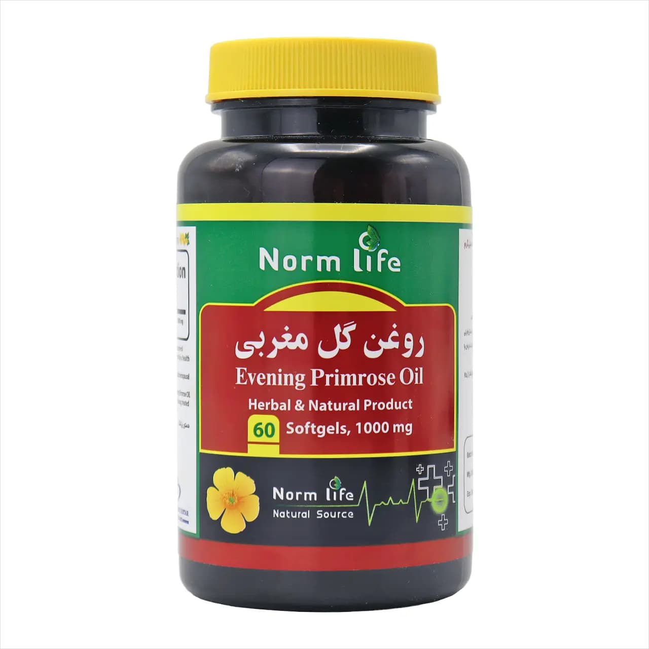 کپسول روغن گل مغربی نورم لایف 60 عددی