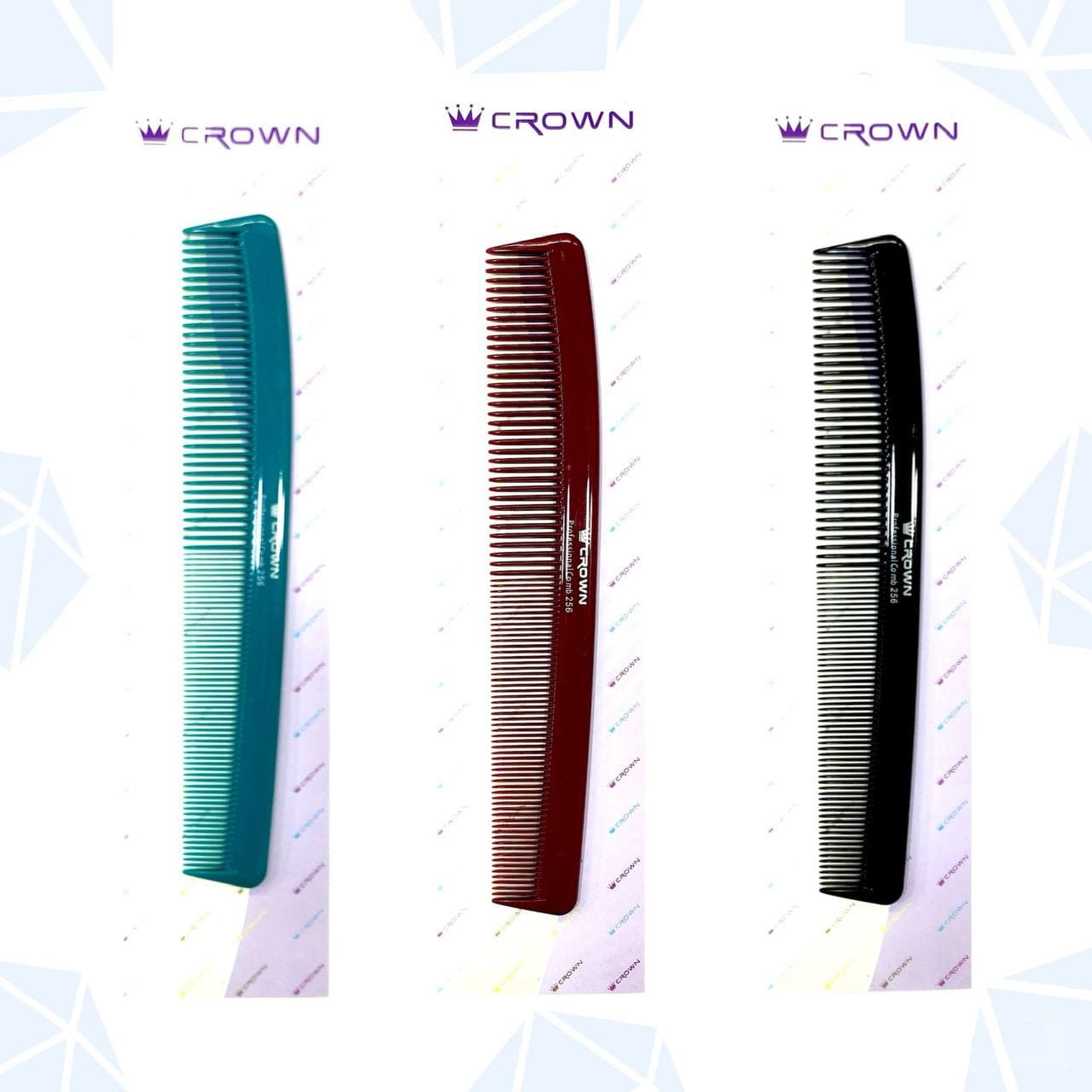 شانه مو آرایشگاهی برند CROWN مدل باریک