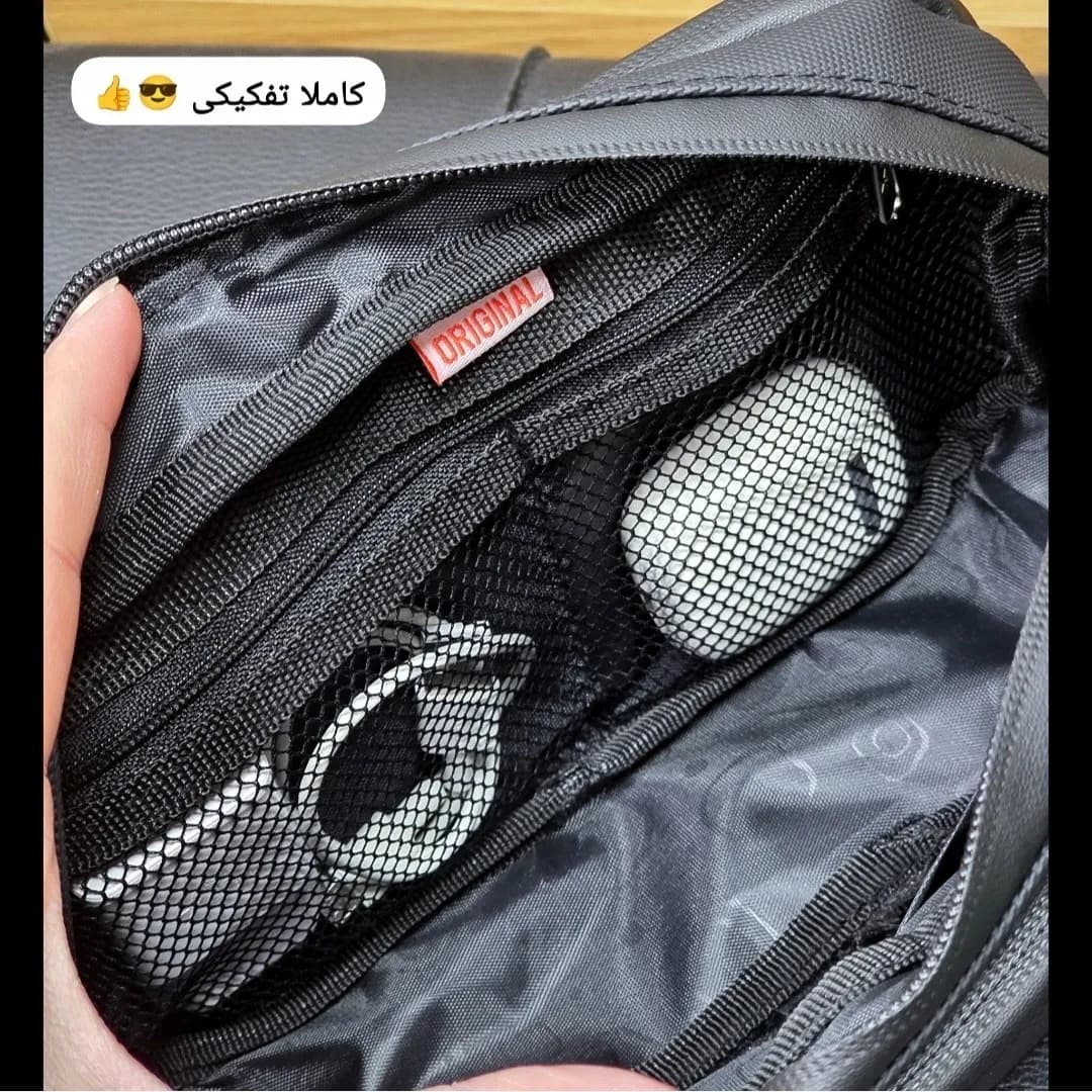 کیف دستی مردانه ضد آب گرین لاین جنس اسکین سیلیکونی ابعاد 13 در 23 سانتی متر — تصویر ۸