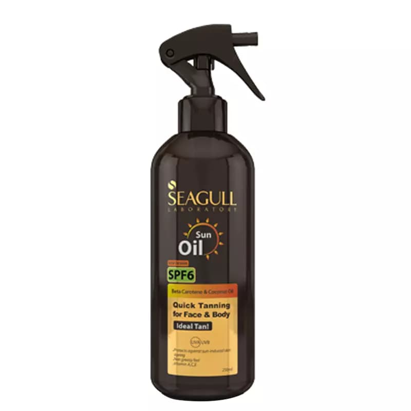 روغن برنزه کننده و ویتامینه سی گل با SPF 6 حجم 250 میل