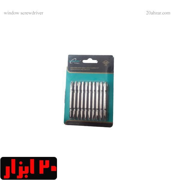سری پیچ گوشتی چهارسو چینی بسته ده عددی