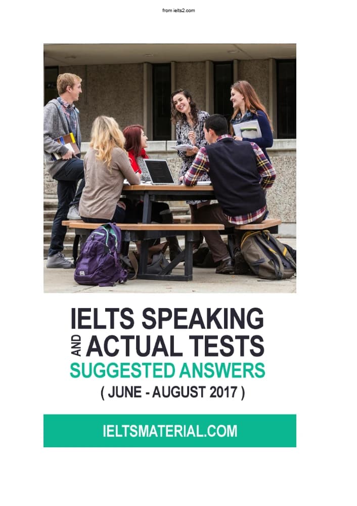 کتاب IELTS Speaking Actual Tests June–August 2017 (آزمون‌های واقعی گفتاری آیلتس، ژوئن تا آگوست ۲۰۱۷) نسخه انگلیسی PDF