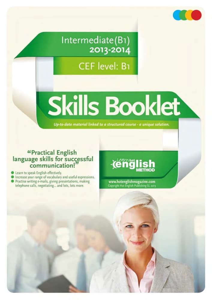 کتاب Hot English Skills Booklet Intermediate (کتاب مهارت‌های انگلیسی داغ – متوسط) نسخه انگلیسی PDF | نامشخص