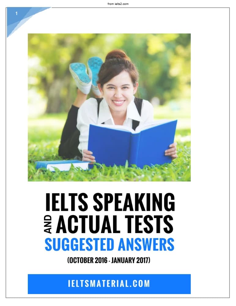 کتاب IELTS Speaking Actual Tests Oct 2016–Jan 2017 (آزمون‌های واقعی گفتاری آیلتس اکتبر ۲۰۱۶ تا ژانویه ۲۰۱۷) نسخه انگلیسی PDF — تصویر ۲