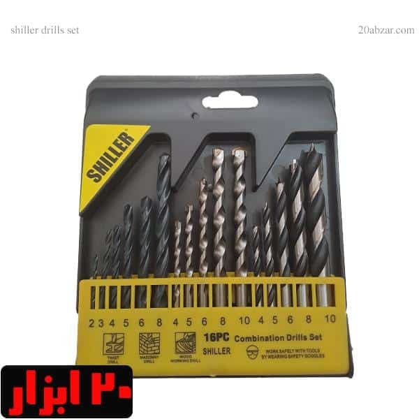 مجموعه 16 عددی مته آهن و چوب و الماسه شیلر(مسترتولز)