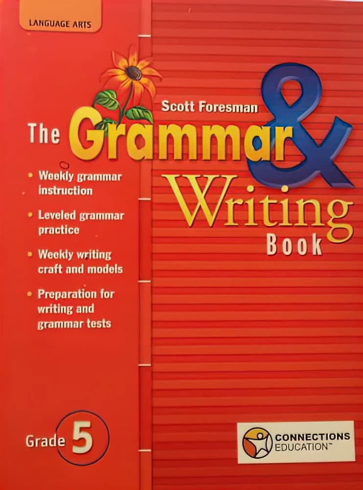 کتاب Grammar & Writing Handbook Grade 5 (کتاب راهنمای گرامر و نوشتار پایه پنجم) نسخه انگلیسی PDF | پیرسون اسکات فورسمن