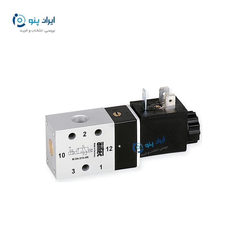 شیر برقی پنوماتیک ۳/۲ سایز ۱/۸ اینچ ایرتِک آلمان Airtec