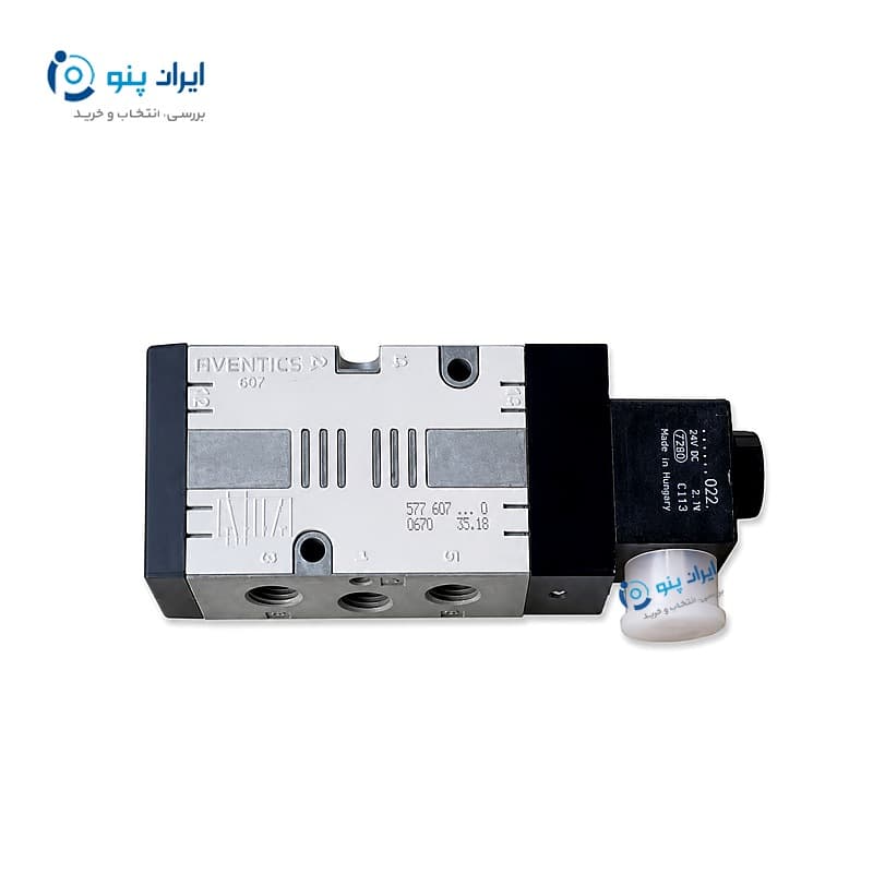 شیر برقی پنوماتیک کتابی ۵/۲ سایز ۱/۴ اینچ آونتیکس Aventics