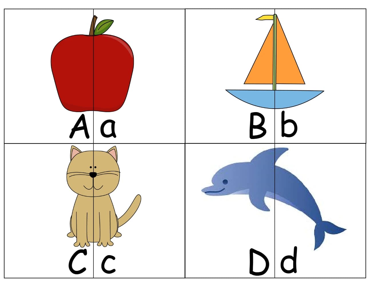 کتاب Free Alphabet 2 PC Puzzle (پازل الفبای ۲ تکه) نسخه انگلیسی PDF | نامشخص