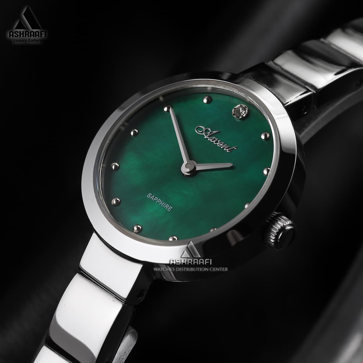 ساعت اکسنت صفحه سبز Axcent AX120023SG — تصویر ۵