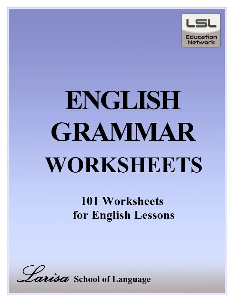 کتاب English Grammar Worksheets (کاربرگ‌های گرامر انگلیسی) نسخه انگلیسی PDF | نامشخص