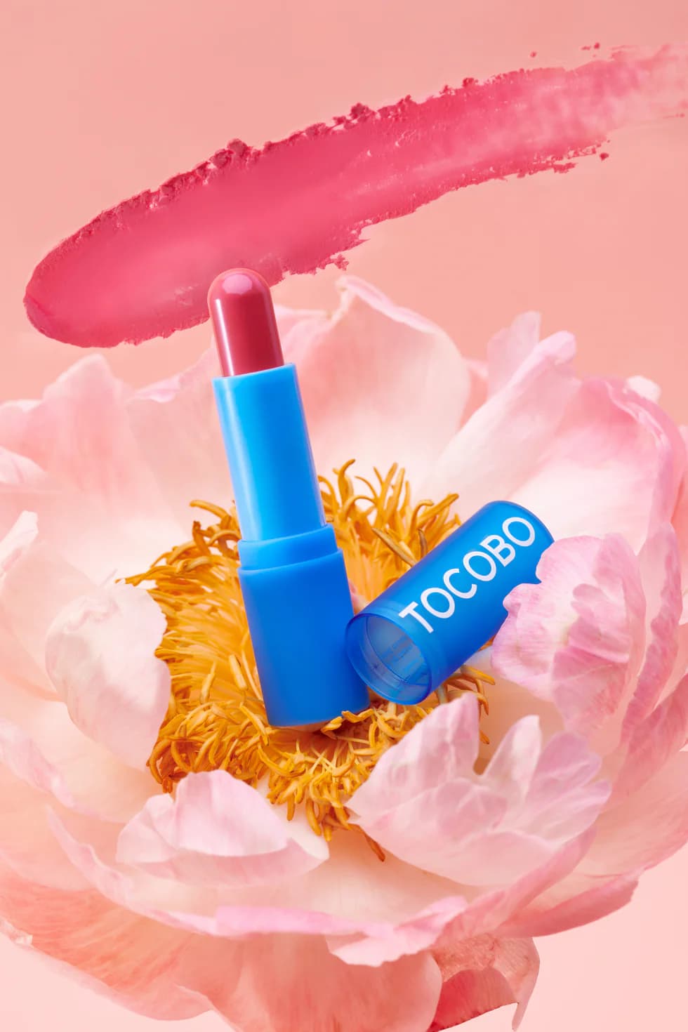 بالم لب رنگی مخملی توکوبو TOCOBO سری POWER CREAM مدل 031ROSE BURN وزن 3.5 گرم — تصویر ۲
