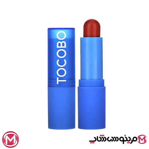بالم لب رنگی مخملی توکوبو TOCOBO سری POWER CREAM مدل 033CAROT CAKE وزن 3.5 گرم — تصویر ۳