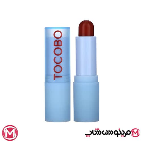 بالم لب رنگی مخملی توکوبو TOCOBO سری SUN FLOWER مدل 013TANGERINE RED وزن 3.5 گرم — تصویر ۳
