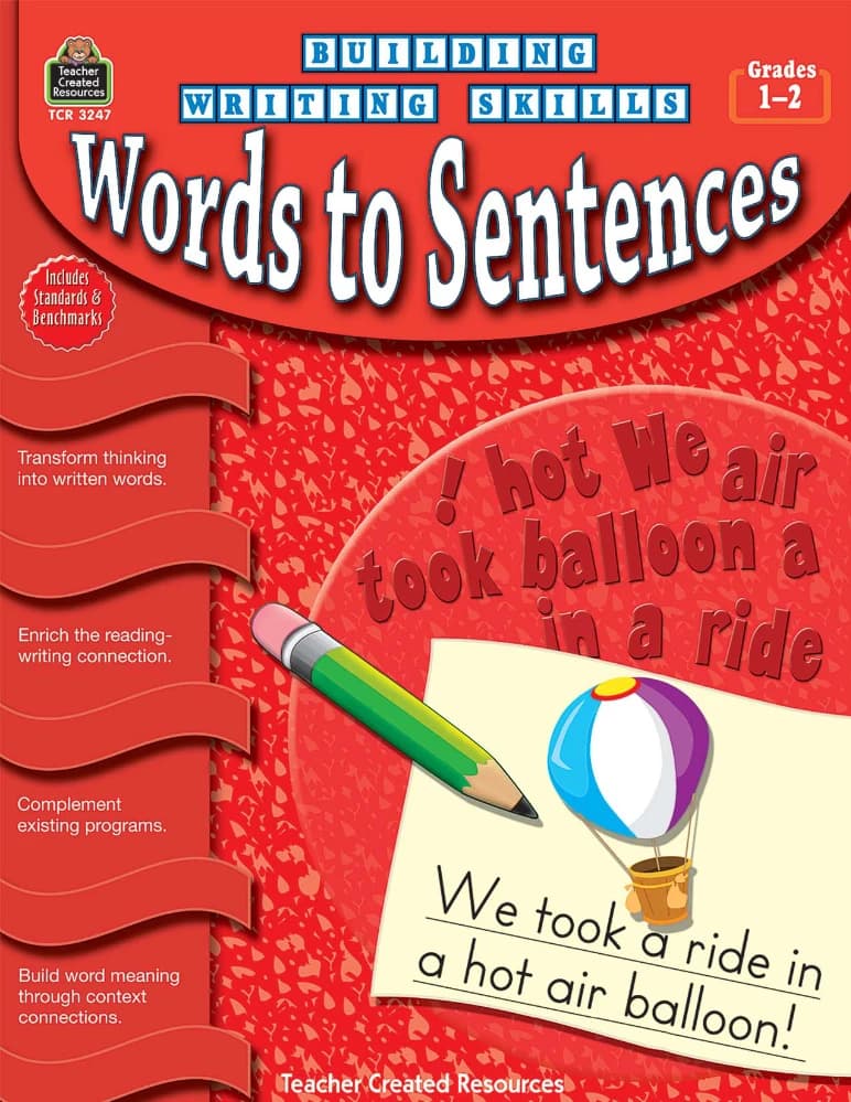 کتاب Building Writing Skills: Words to Sentences (مهارت‌های نوشتاری: از کلمه تا جمله) نسخه انگلیسی PDF | نامشخص