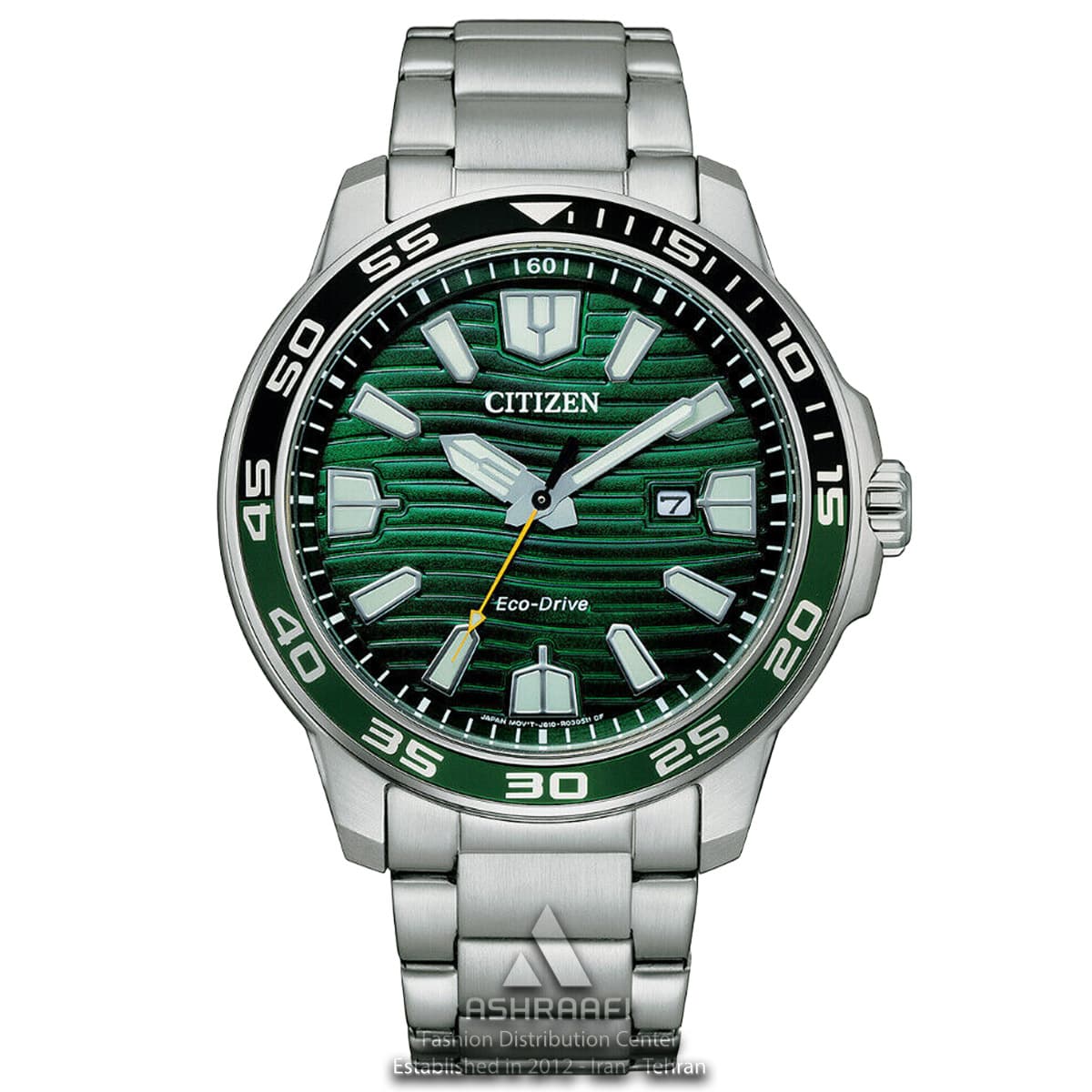 ساعت سیتیزن صفحه سبز Citizen Eco-Drive AW1526-89X