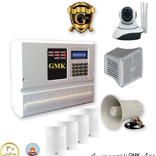 پکیج دزدگیر GMK سیمکارتی با 4 چشمی و دوربین بیبی کم — تصویر ۲