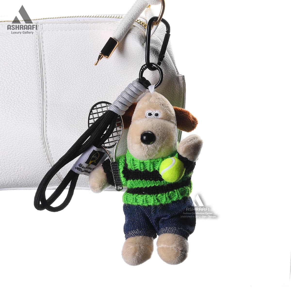 آویز طرح سگ تنیسور Tennis Dog Charm — تصویر ۴