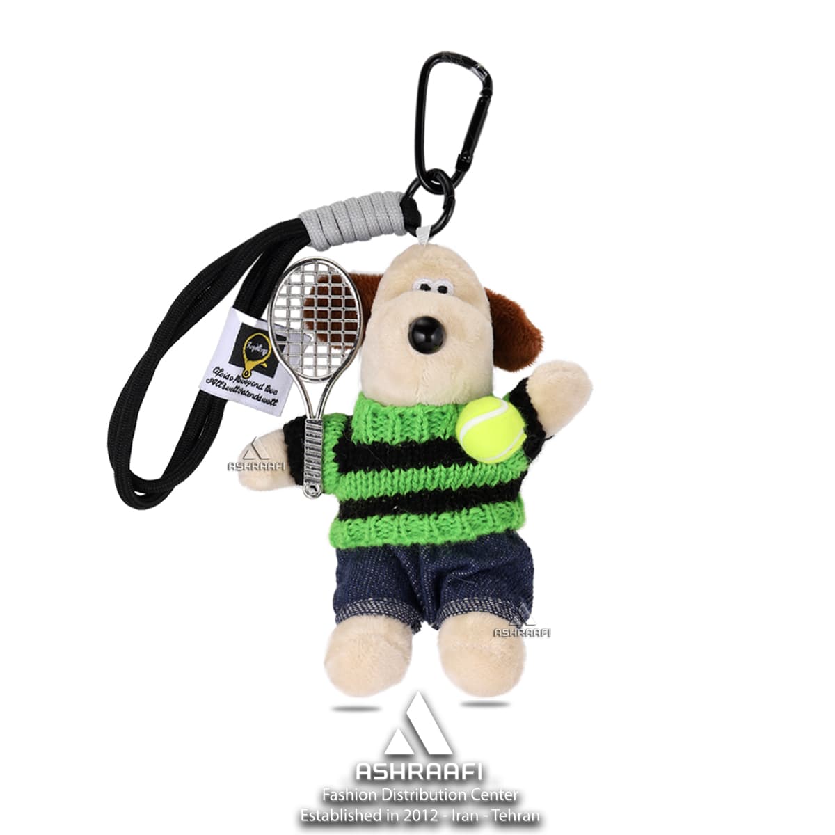 آویز طرح سگ تنیسور Tennis Dog Charm