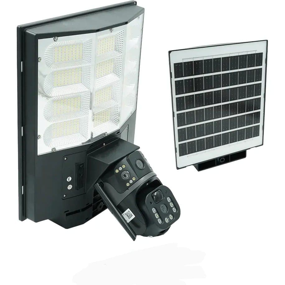 دوربین پروژکتور خورشیدی ws3118 با دو لنز و نرم افزار v380 — تصویر ۳