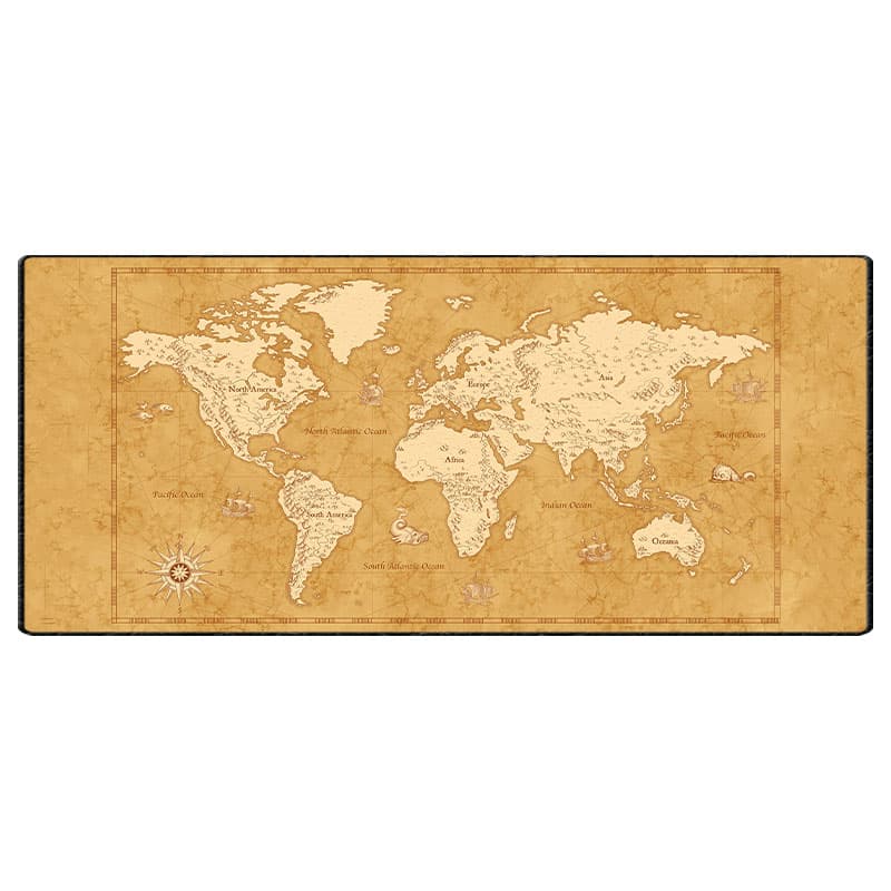 ماوس پد گیمینگ طرح World Map سایز 30*70 CM — تصویر ۷