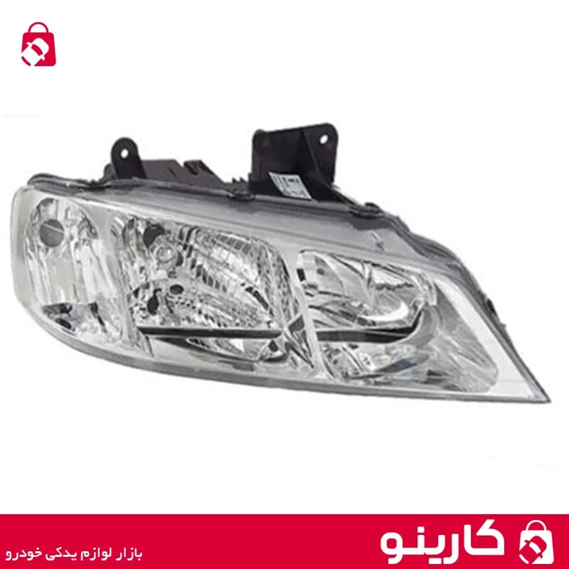 چراغ جلو پژو پارس با نوار مشکی راست