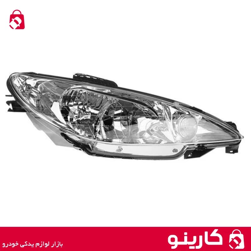 چراغ جلو پژو 206 راست ایساکو کامل
