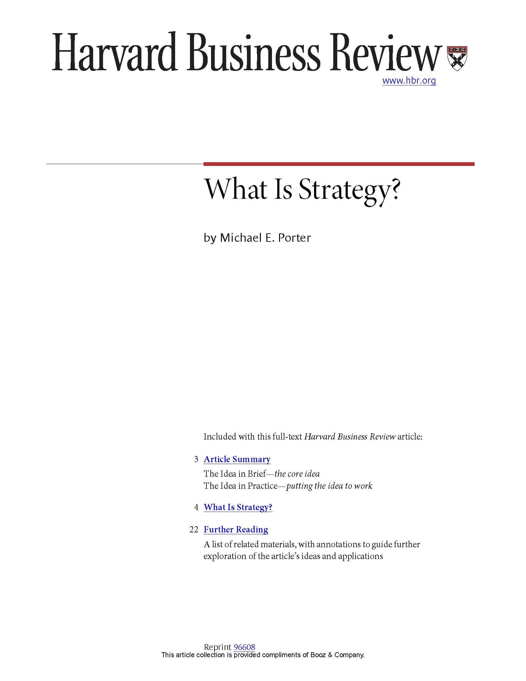 کتاب What Is Strategy (استراتژی چیست؟) نسخه انگلیسی PDF | مایکل پورتر — تصویر ۲