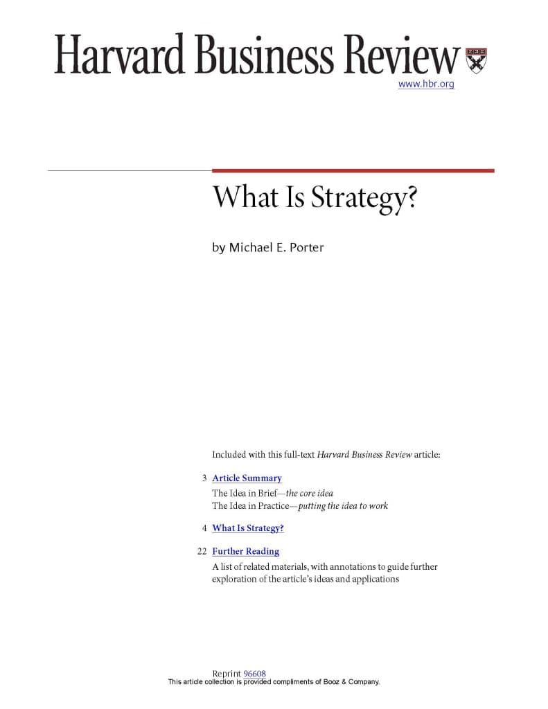 کتاب What Is Strategy (استراتژی چیست؟) نسخه انگلیسی PDF | مایکل پورتر — تصویر ۳