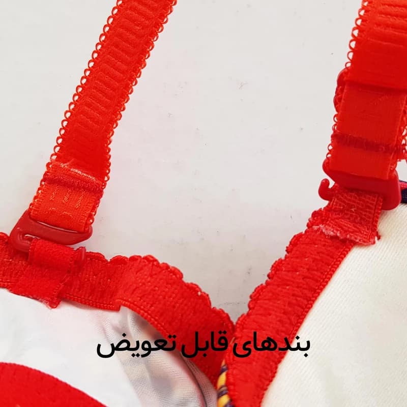 ست شورت و سوتین زنانه لنا ژنکن مدل پوش آپ فنردار کاپ اسفنجی بند متحرک کد 4378-14 — تصویر ۶