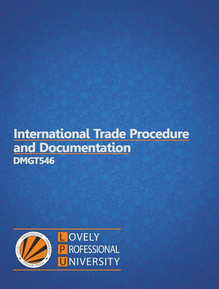 کتاب International Trade Procedure and Documentation (رویهها و مستندسازی تجارت بینالملل) نسخه انگلیسی PDF | نامشخص — تصویر ۲