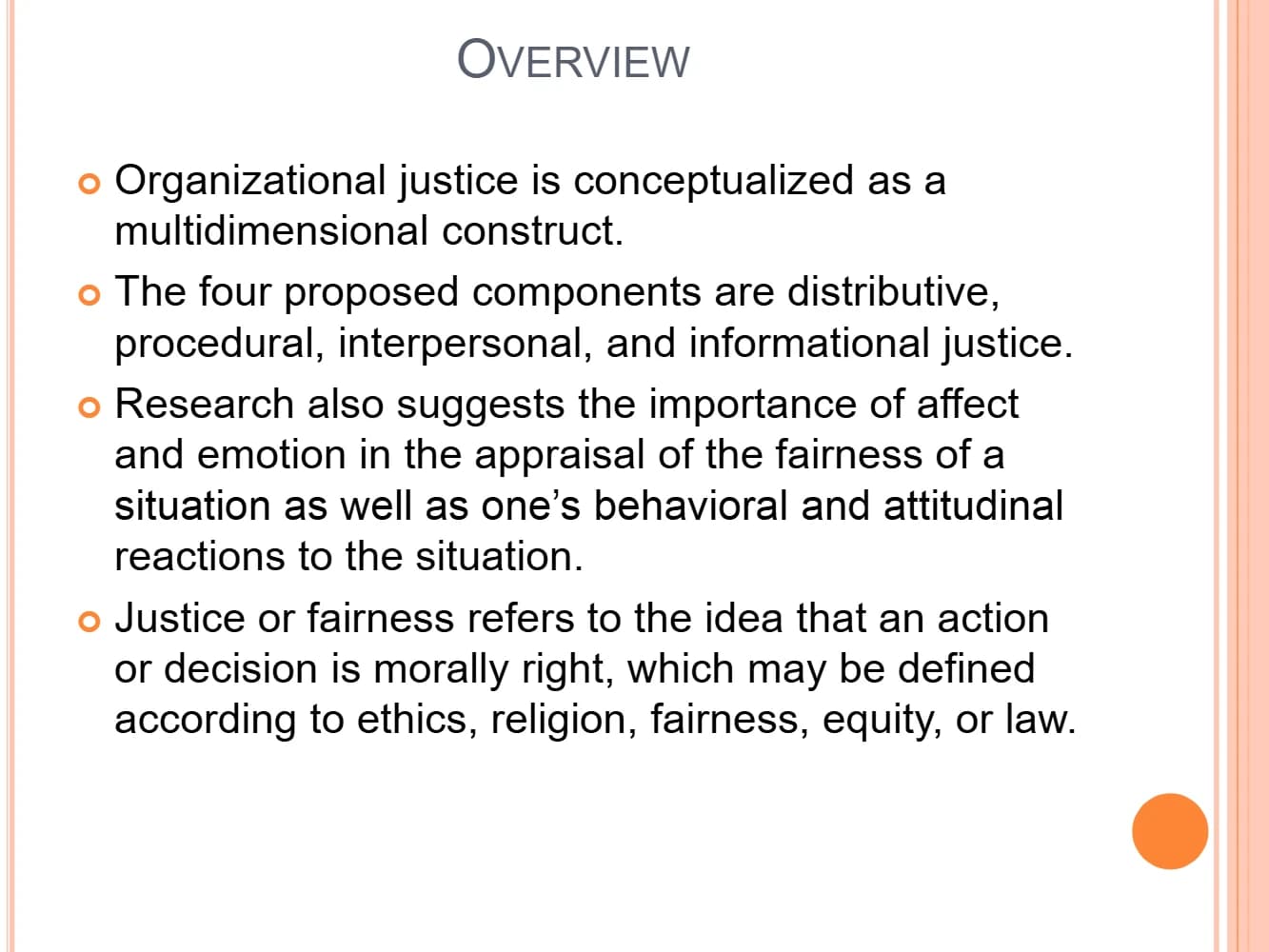 کتاب Concept and Types of Organizational Justice (مفهوم و انواع عدالت سازمانی) نسخه انگلیسی PDF | نامشخص