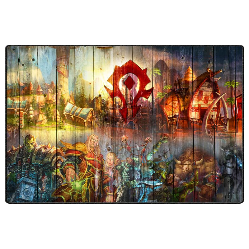 ماوس پد گیمینگ طرح World of Warcraft سایز 24*37 CM
