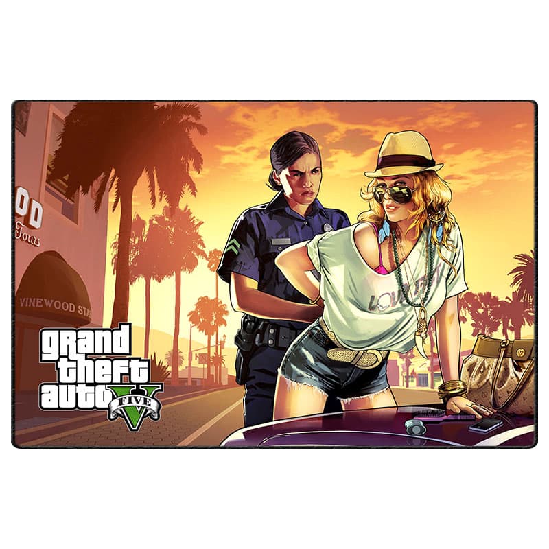 ماوس پد گیمینگ طرح GTA V سایز 24*37 CM — تصویر ۷