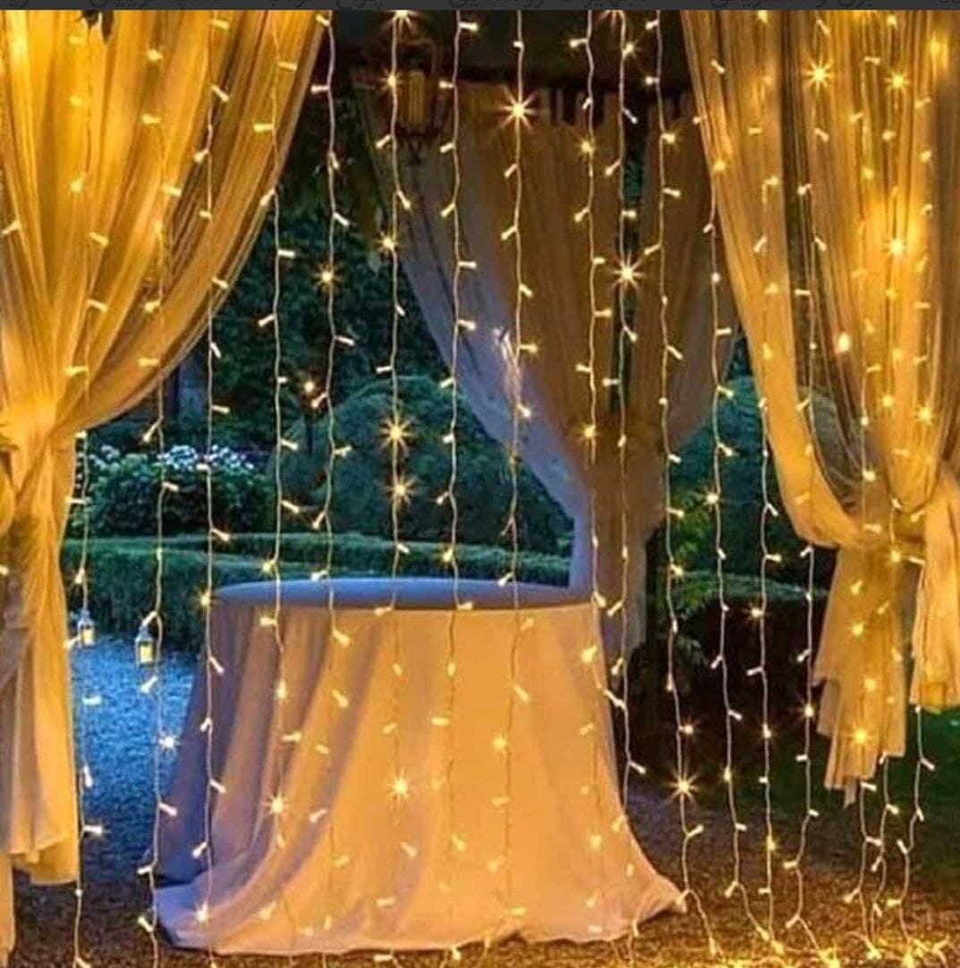 ریسه پرده ای 3 در 2 متری 16 آویز کنترل دار