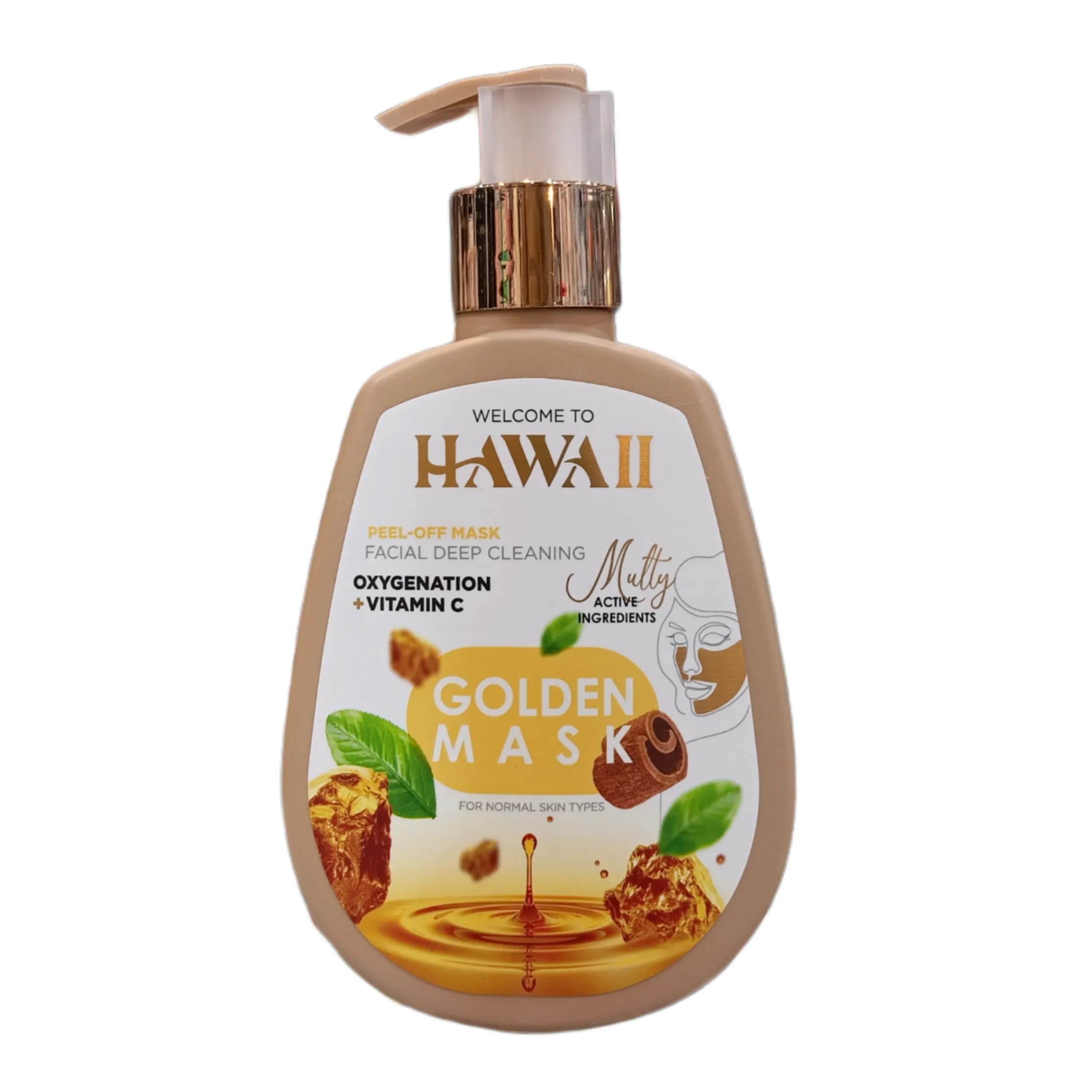 ماسک گلدن مناسب پوست معمولی و دارای جوش هاوایی Hawaii — تصویر ۲