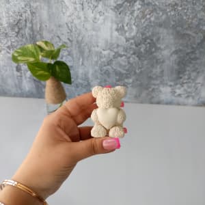 قالب تدی گلدار قلبی