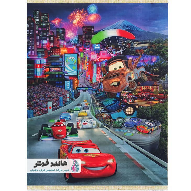 فرش کودک طرح ماشین کد 100267