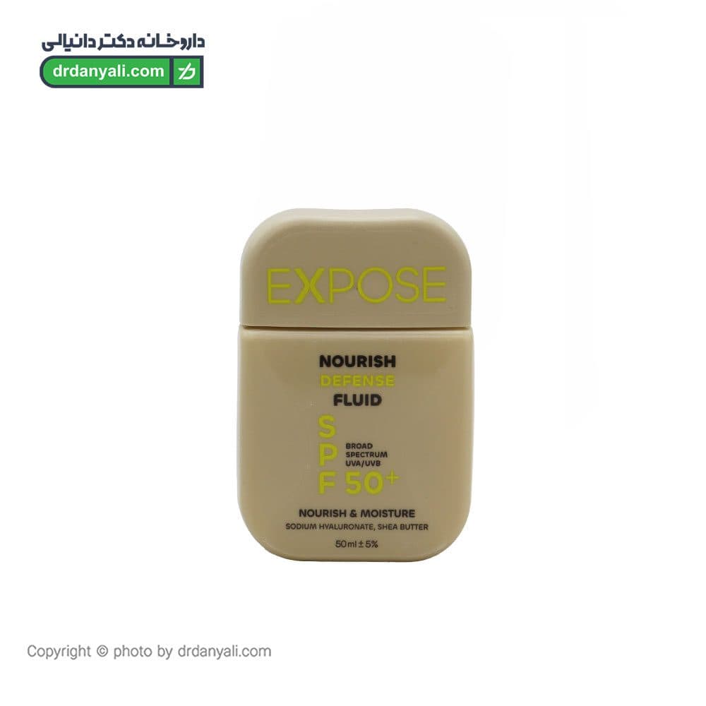 فلوئید آبرسان پوست خشک SPF 50 اکسپوز 50 میلی لیتر — تصویر ۳
