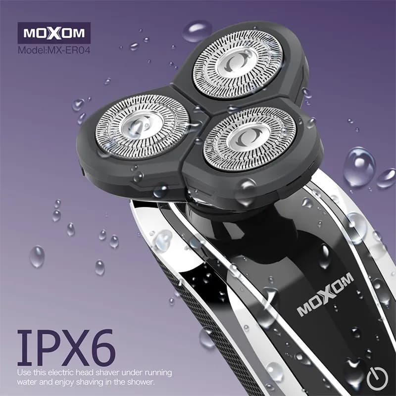 ماشین اصلاح (ریش تراش) سه تیغ موکسوم MOXOM ER04 — تصویر ۶