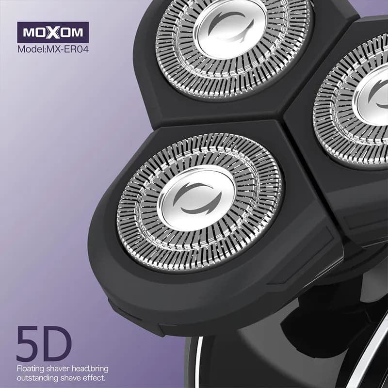 ماشین اصلاح (ریش تراش) سه تیغ موکسوم MOXOM ER04 — تصویر ۷