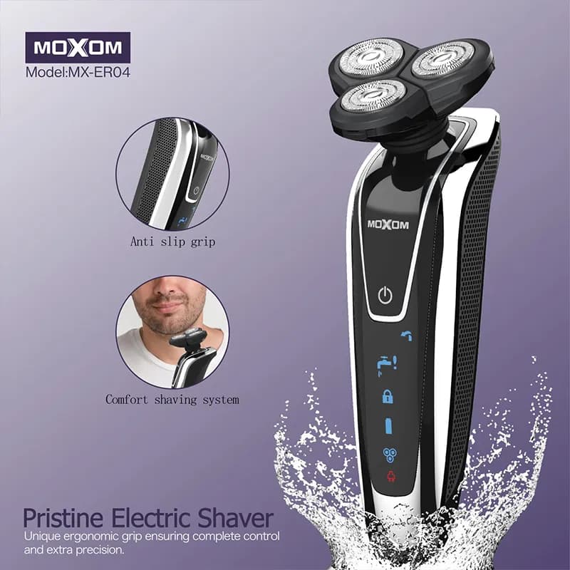 ماشین اصلاح (ریش تراش) سه تیغ موکسوم MOXOM ER04 — تصویر ۹