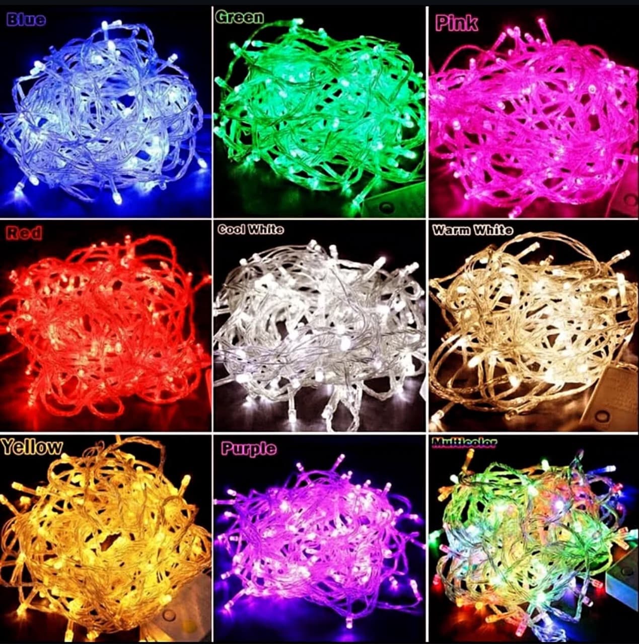 ریسه سوزنی 10 متری 100 لامپ LED